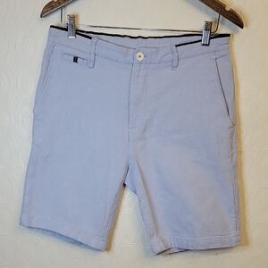 Zara Men’s Pale Blue Flat Front Shorts